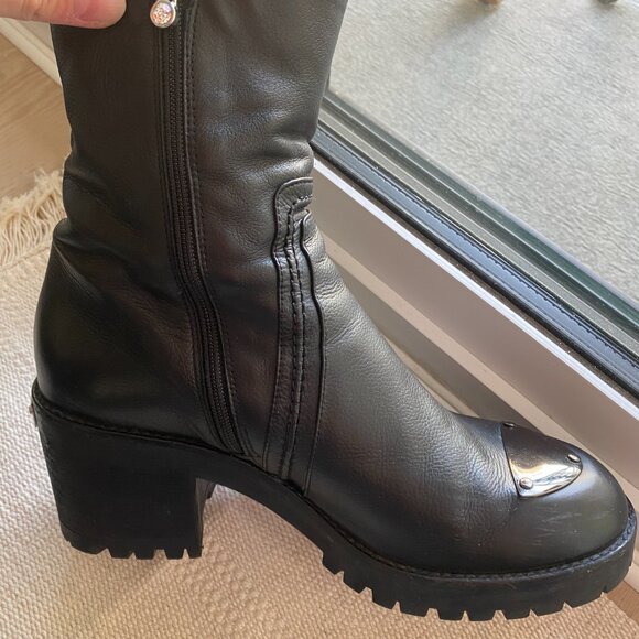 Italian leather boots size 39 - Picture 3 of 4